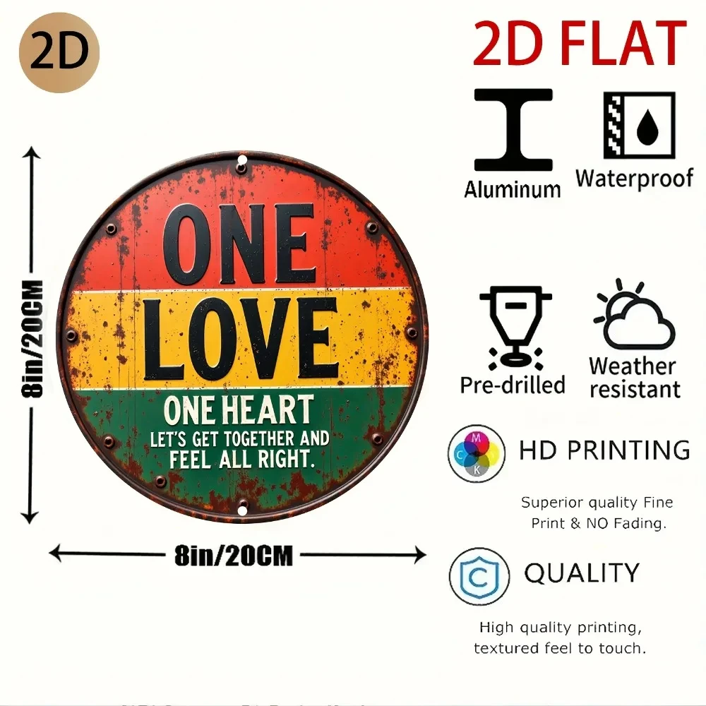 1 Piece 2D Flat Round Country- - Home Bar Lounge 评论和价格