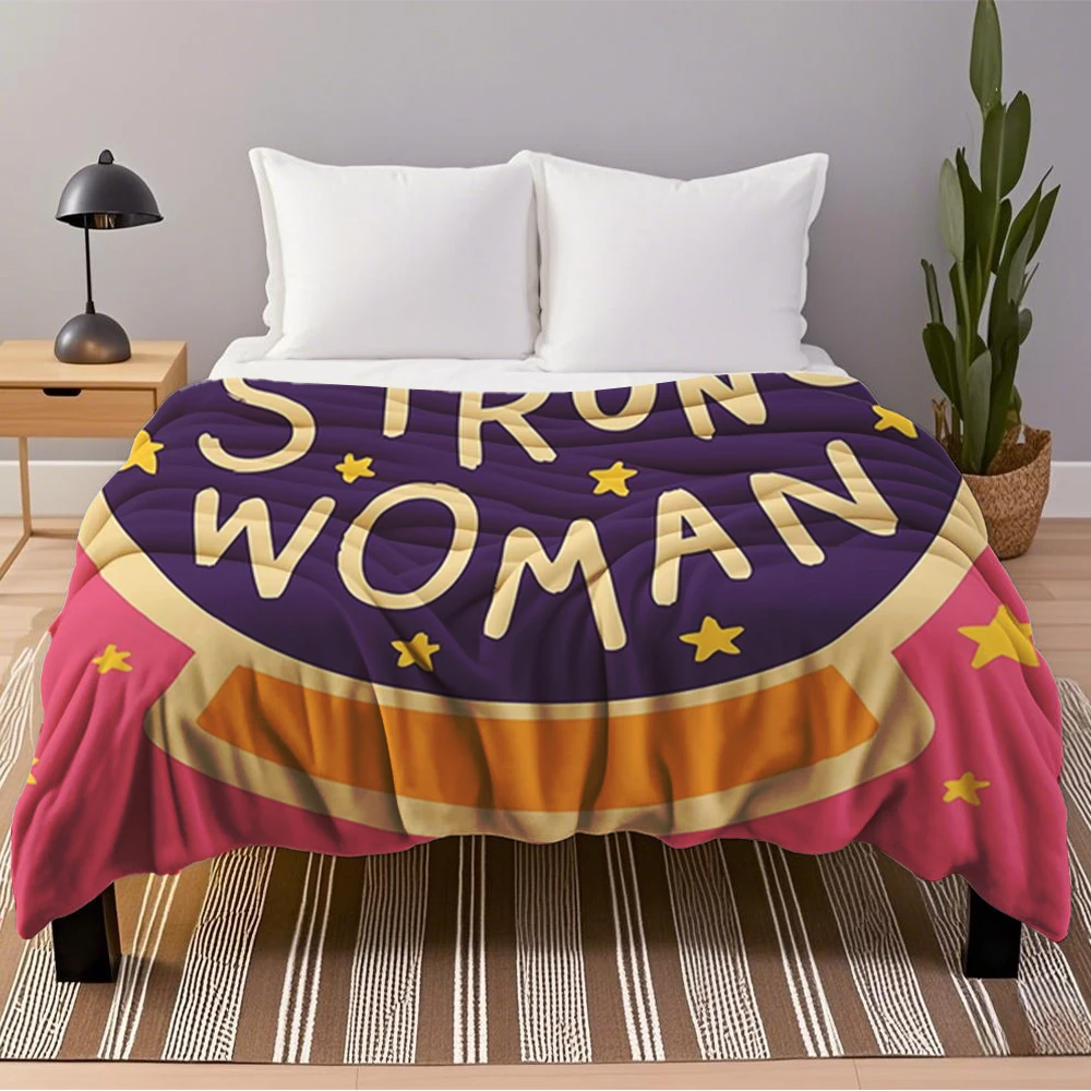 

Summer Flannel Blanket I see a strong woman duvet cover throw blanket Modern-simple Wrinkle-resistant non fading resistant
