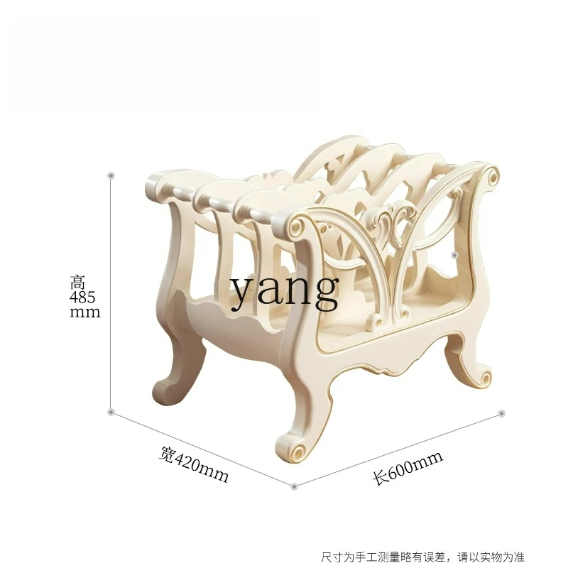 

LTT American Solid Wood Ivory White Bookshelf European Simple Household Storage Rack