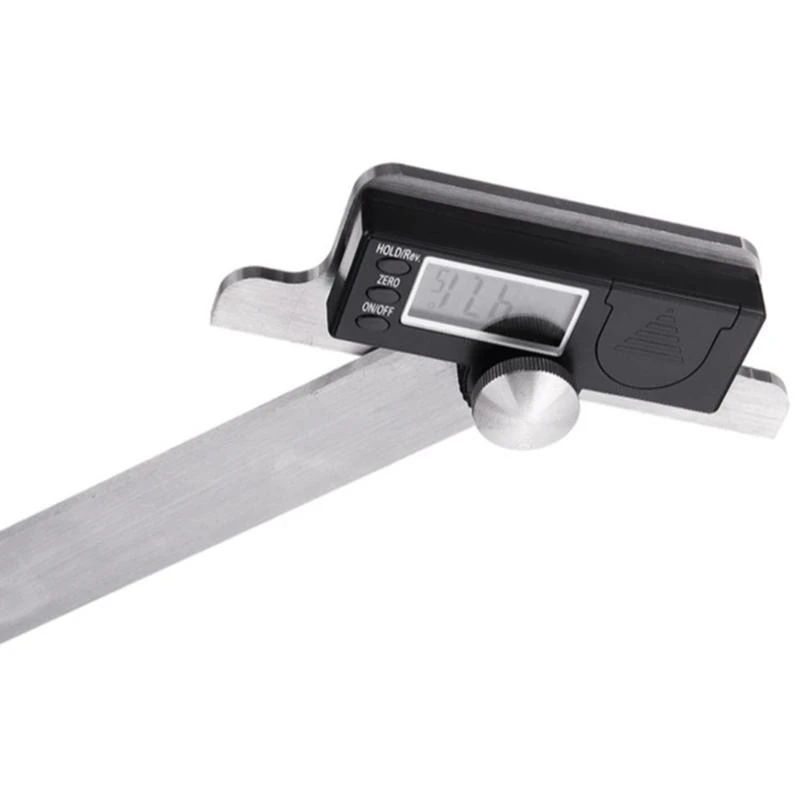 F68D Stainlees Steel Electronic Protractor finder Measuring Tool Digital Display Fastening Protractor Meter 180 Degree