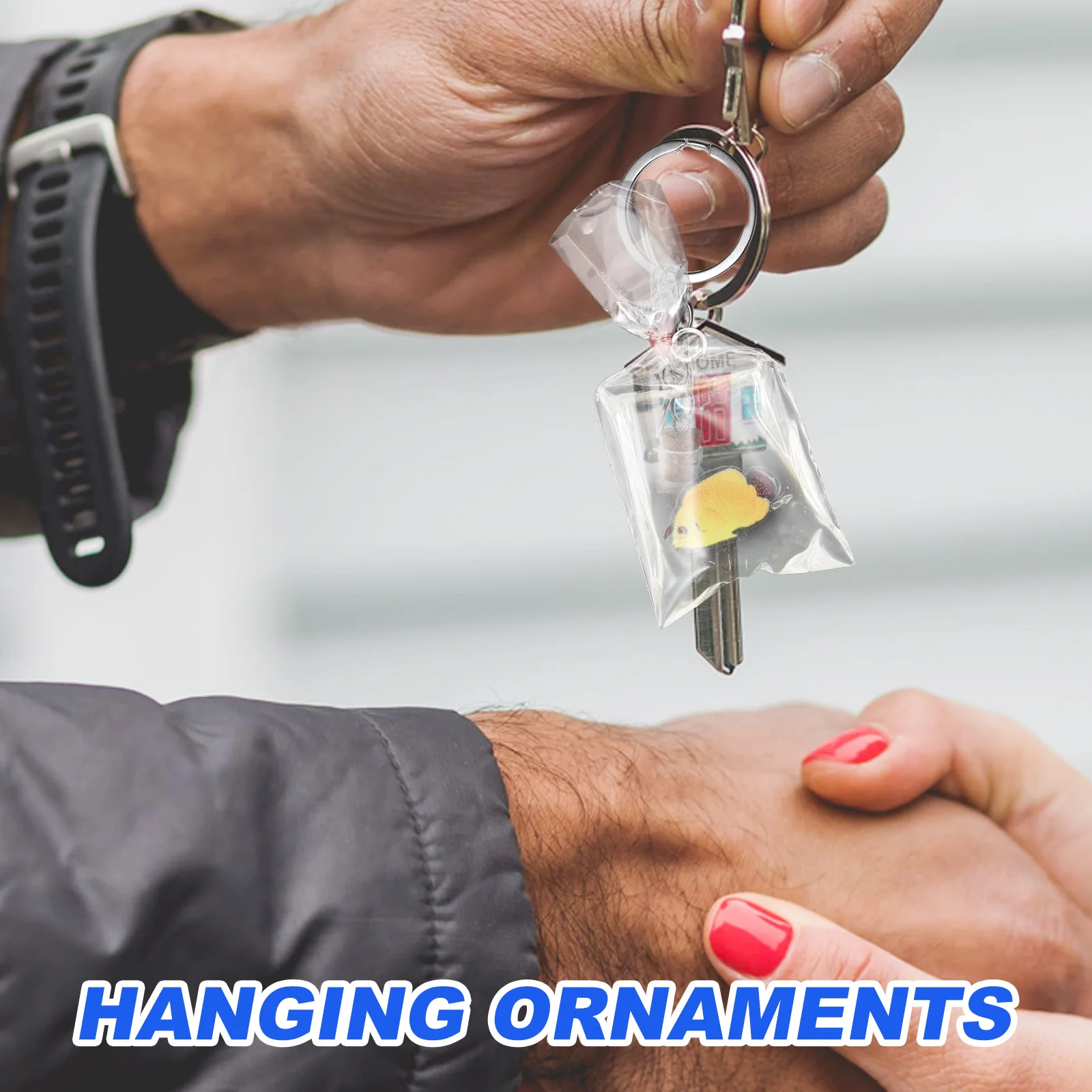 

10 Pcs Simulated Fish Key Chain Ornament Bag Charms Jewelry for Necklace Resin Keychain Necklaces Pendants Adorable Ornaments