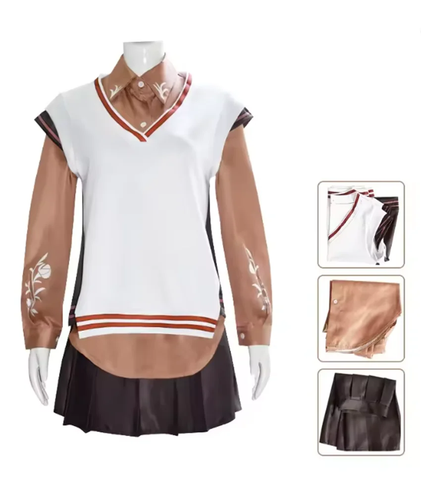 Осенний аниме-проект Sekai, красочная сцена, Кусанаги Нене, карнавальный костюм, блузка, юбка, униформа, полный комплект, платье, одежда на Хэллоуин