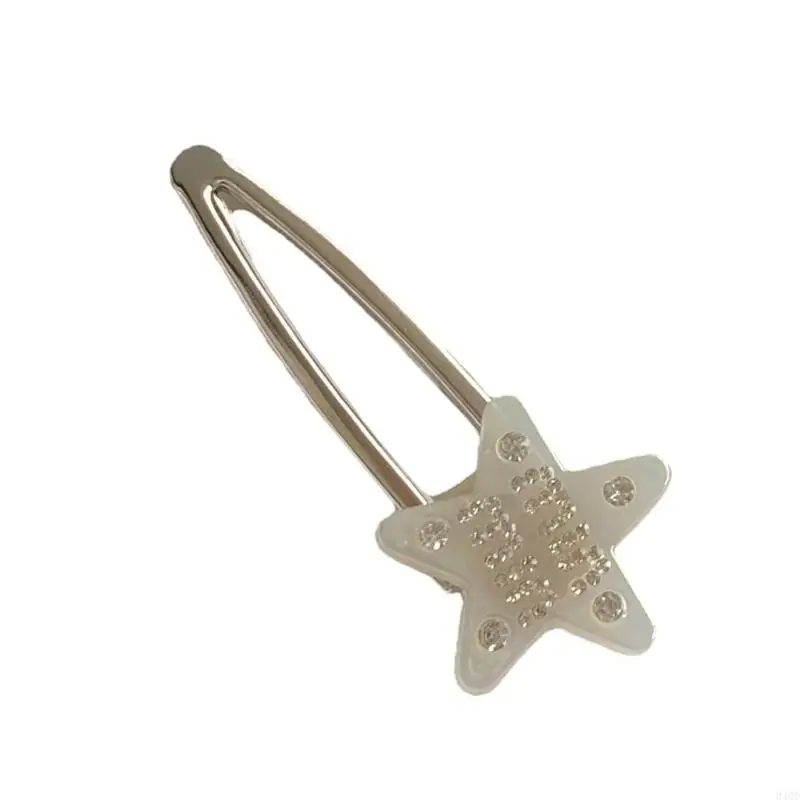 

340D Lovely Star Duckbill Hairpin Y2k Hair Clip Spring Cream Feeling Hairpin for Girl