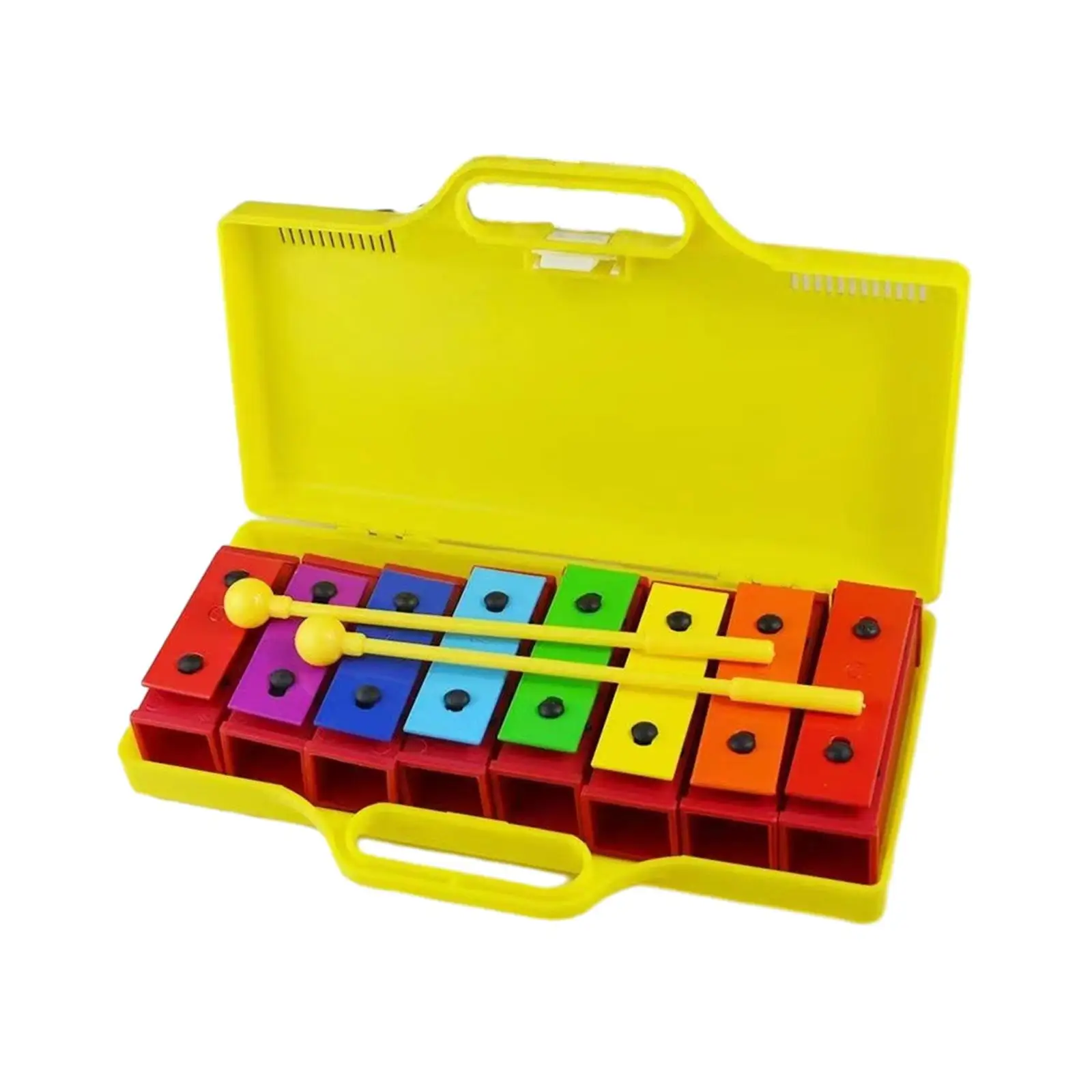 Glockenspiel Xilofone com marretas, Presente Educacional Dia dos Namorados, 8 Nota