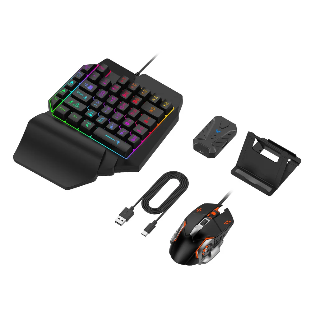 Imagem -05 - Mistura por Lite Pubg Gaming Keyboard Mouse Combo Teclado Móvel e Conversor de Mouse Controlador de Jogo Móvel para Android Ios Ipad