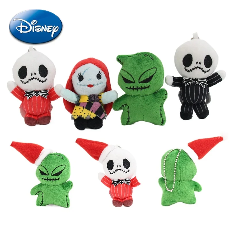 

Disney 11cm Doll Pendant The Nightmare Before Christmas Jack Cartoon Cute Figure Bag Pendant Decoration Toy Model Christmas Gift