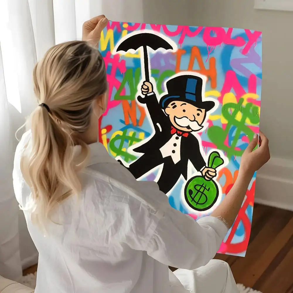 أليك احتكار الكتابة على الجدران الفن المال الفيلم لزجة الملصقات الرجعية كرافت ورقة ملصق DIY بها بنفسك غرفة بار مقهى الجمالية الفن طلاء جدران