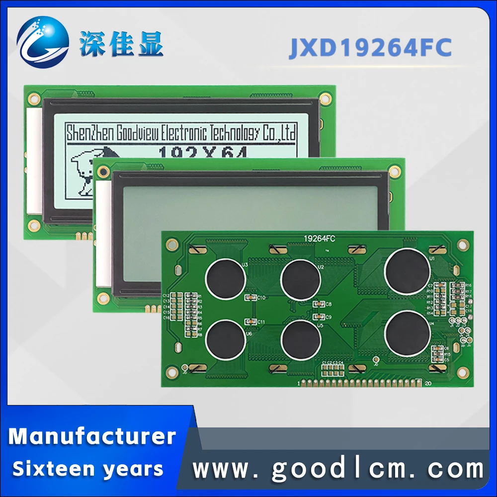 Lcd19264 Dot Matrix Lcd-Scherm Met Chinese Karakter Type Jxd19264fc Fstn Positieve Backlit Instrument Display Module