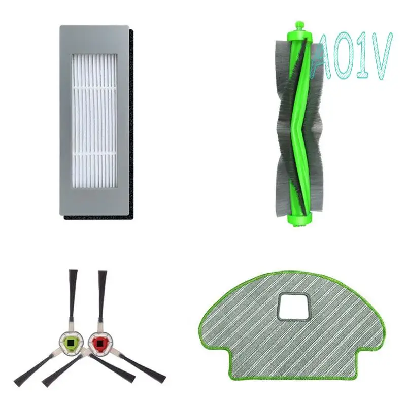 A01v-para irobot romba combo 111 / 113 / r113840 escova lateral principal filtro hepa panos mop robô vácuo parte acessório