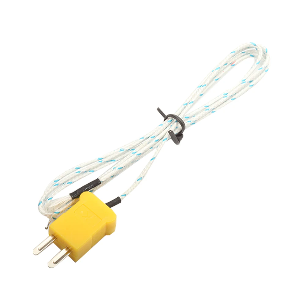 1M 100CM K Type Thermocouple Temperature Measuring Probe Sensor Cable Wire For Thermometer Sensor Module Fiberglass High Quality