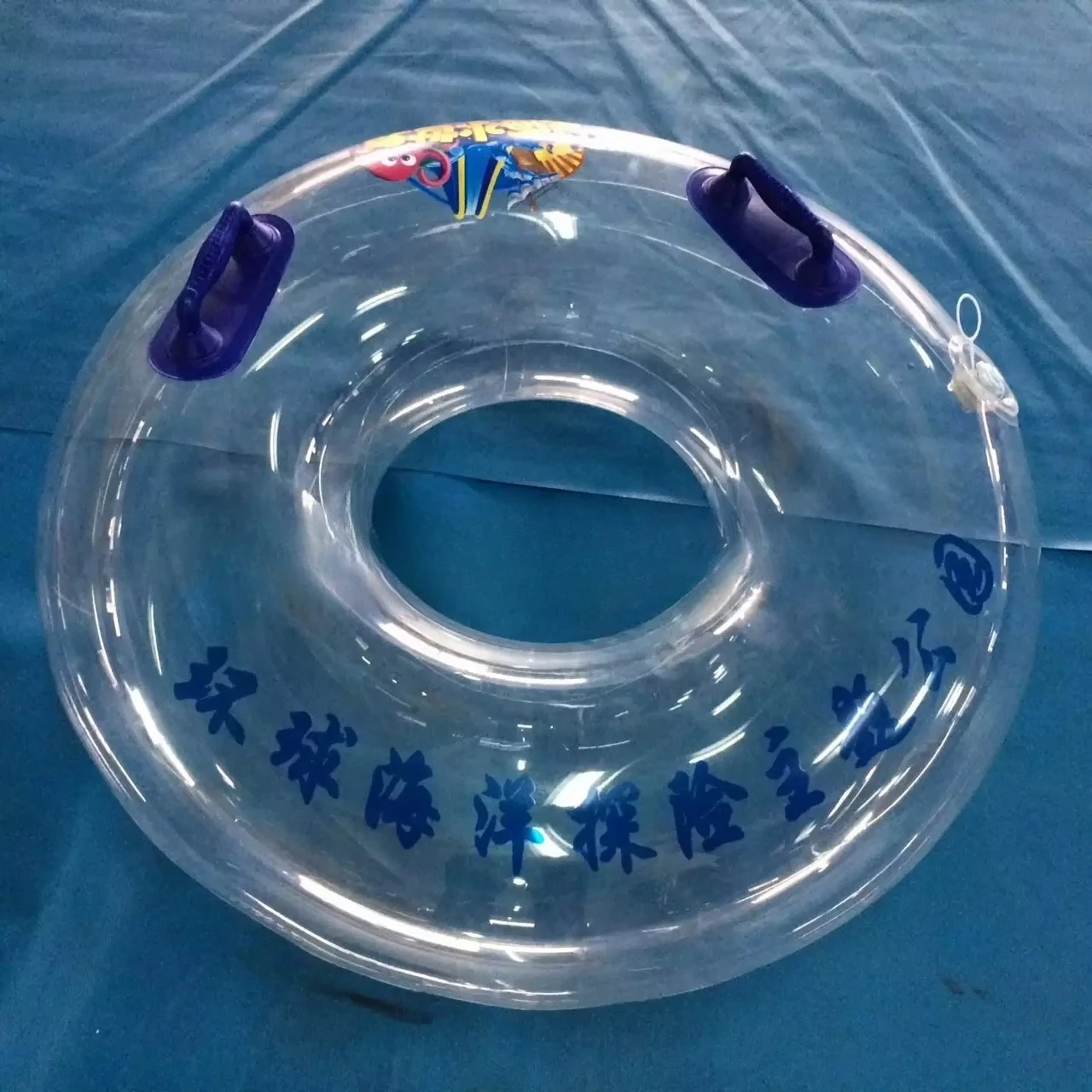 Transparent inflatable floating water camping raft tent shoal PVC inflatable water slip ring single ring double ring suitable