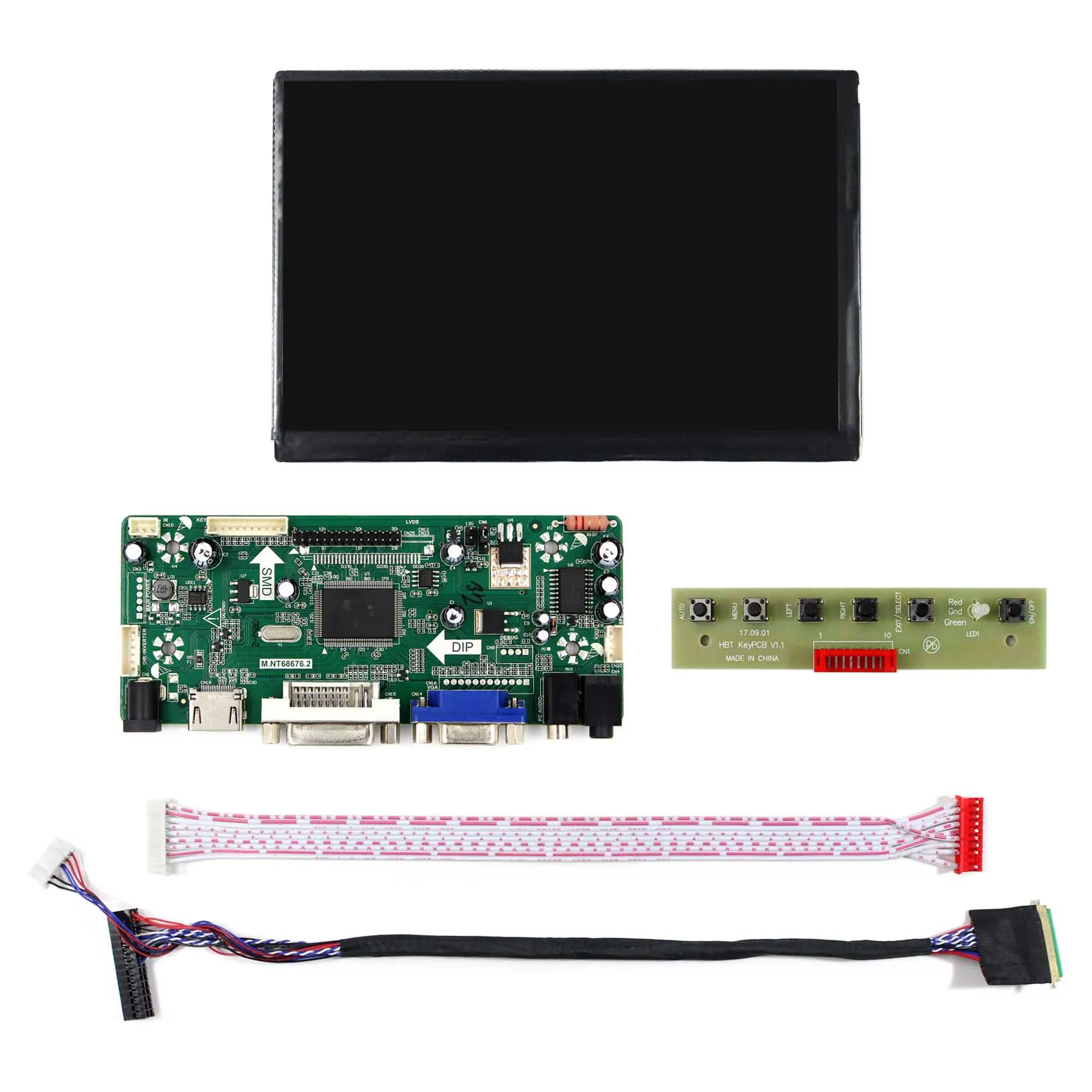 7inch N070ICG 1280X800 LVDS LCD Screen with HD MI DVI VGA LCD Controller Board