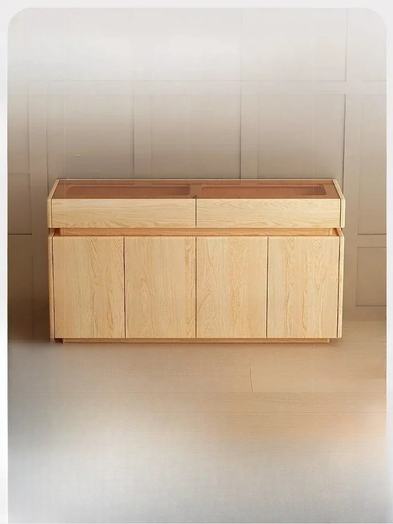 New high-end shoe cabinet with large capacity for entry living room partition decoration integrated wall facing entrance