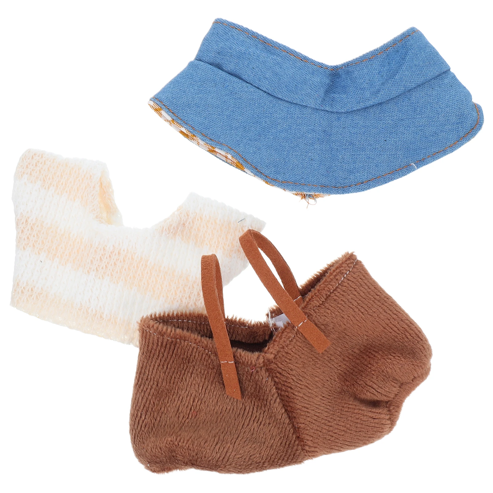 1 مجموعة 1 مجموعة الملابس الشتوية لطيف بذلة سترة قبعة ل 17 سنتيمتر هدية عيد ميلاد الفتيات الزي مجموعة اكسسوارات الملابس محشوة الحيوان