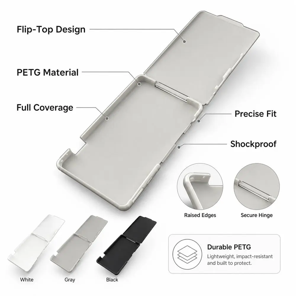 PETG Protective Cover Precise Fit Full Coverage Protective Shell Shockproof EBook Reader Case for XTEINK X4 E-Reader Protection