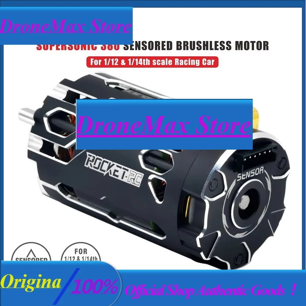 DroMaSurpass Hobby Rocket-RC Supersonic 380 8.5T 10.5T 13.5T 17.5T 2-3S Brushless Sensored Motor 80A 6-11V ESC For 1/12 1/14 RC