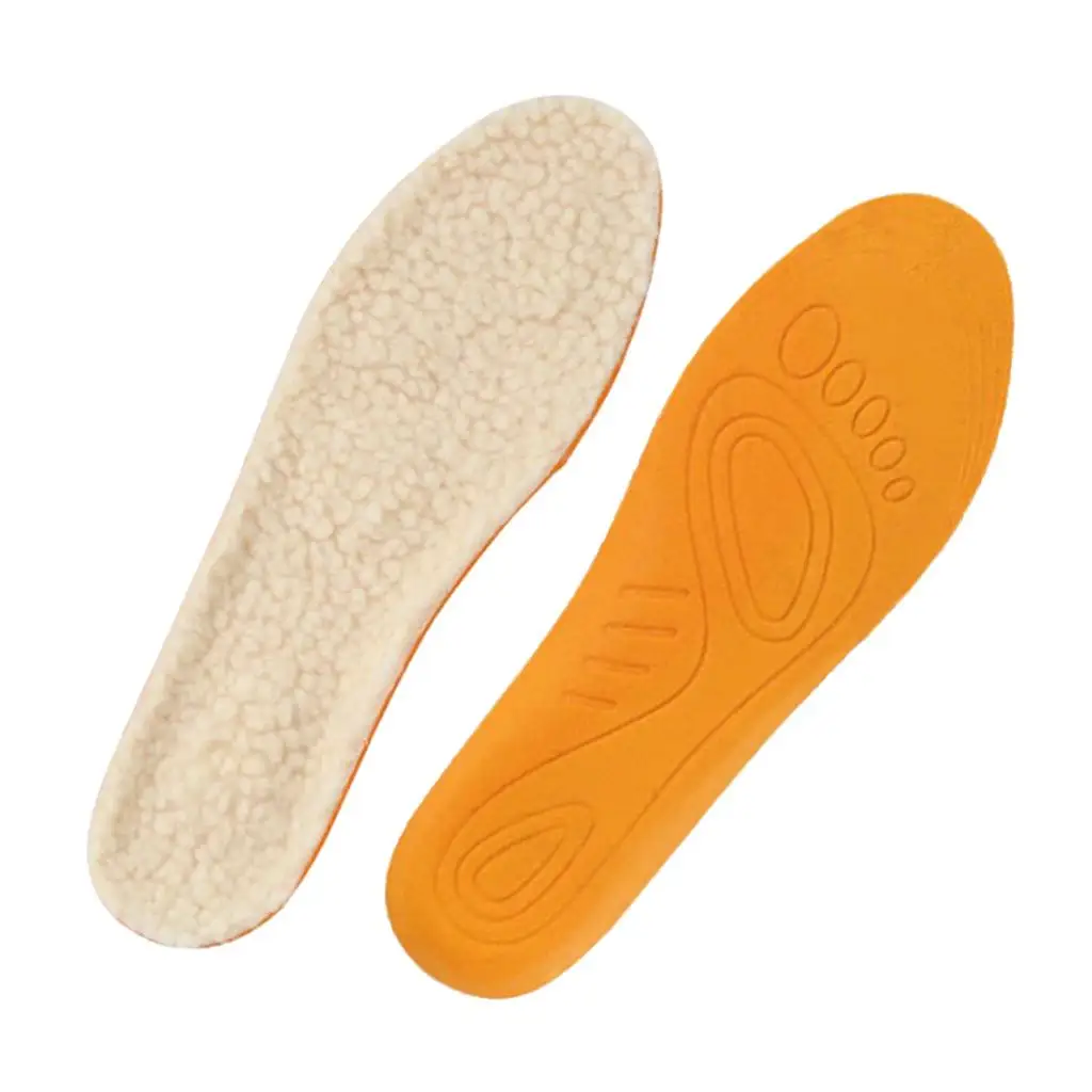 2-6pack Warm Artificial Fleece Shoes Insoles Inserts for Boots