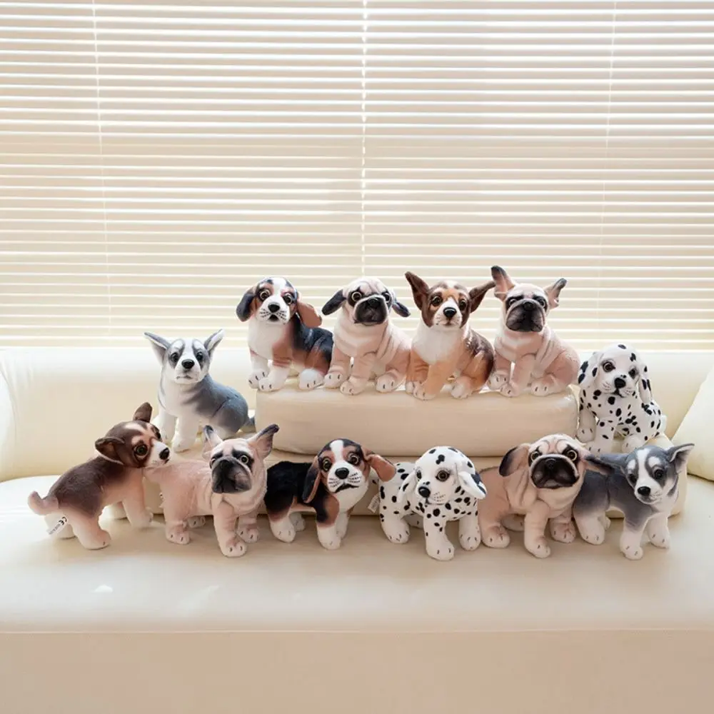 Stuffed Animal Dog Plush Toys Puppy Husky Golden Retriever Stuffed Dog Dolls Chihuahua Labrador Simulation Dog Plush Kids Toy