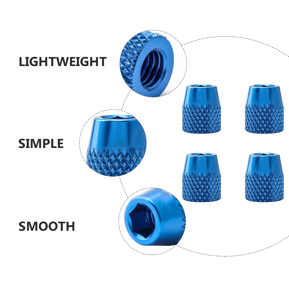 

4pcs Brake Block Fixing Nuts Aluminum Alloy Corrosion Resistant Wear Resistant Smooth Edges Light Weight Fixing Bike