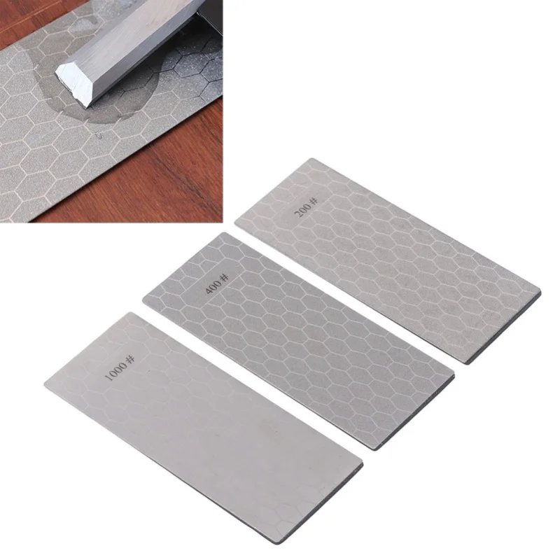 

3 шт. точильный камень с нескользящим основанием, зернистость 200, 400, 1000, точильный камень для ножей для кухни, на открытом воздухе