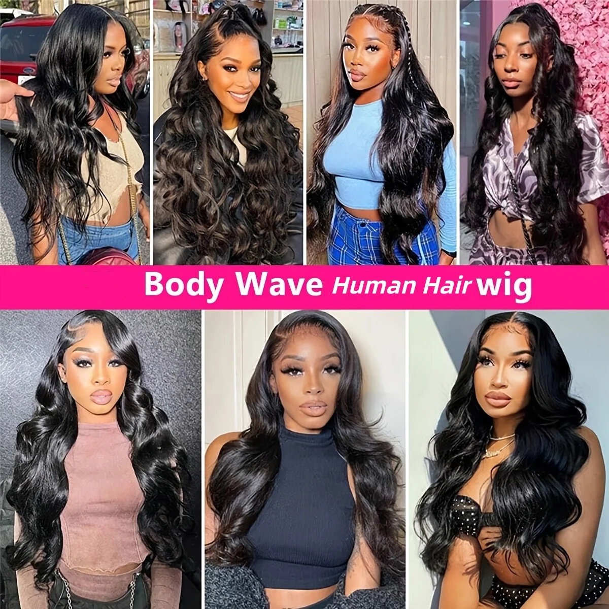 13x6 Body Wave Lace Front Wigs Human Hair 200 Density HD Transparent Lace Front Wigs for Black Women Body Wave Lace Front Wigs Pre Plucked 13X4 Lace Front Wigs Human Hair view 8