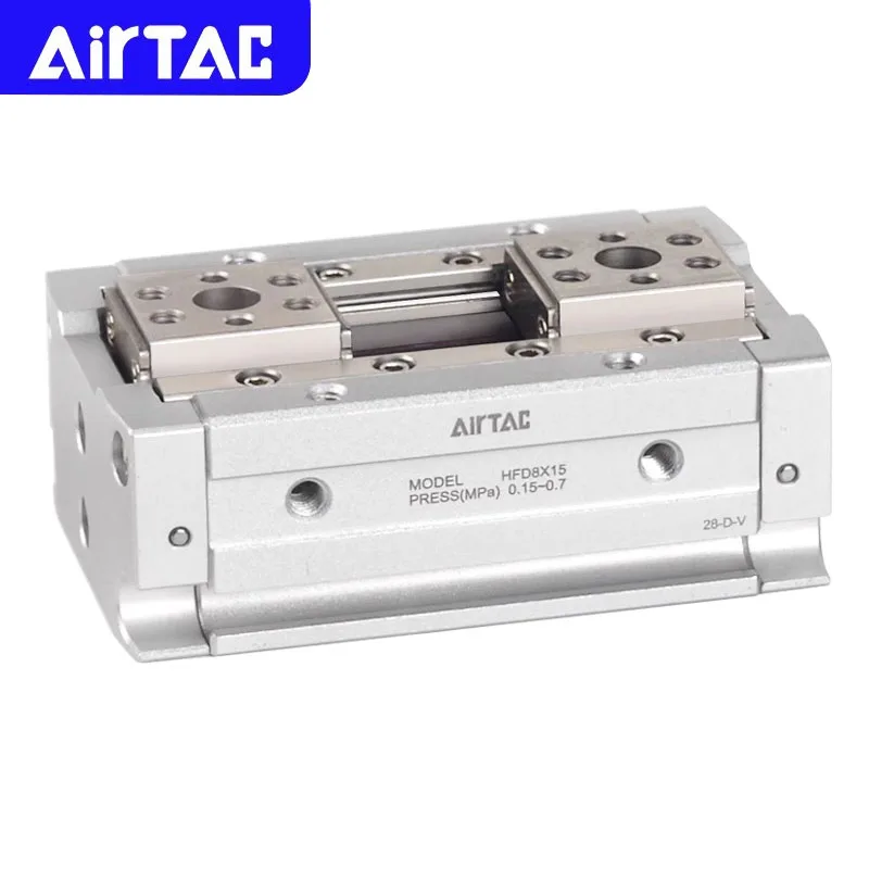 AIRTAC HFD Original Pneumatic Cylinder Compact Air Finger Gripper HFD8/12/16/20/25X8/10/15/20/25/30/40/60/80 Double Acting