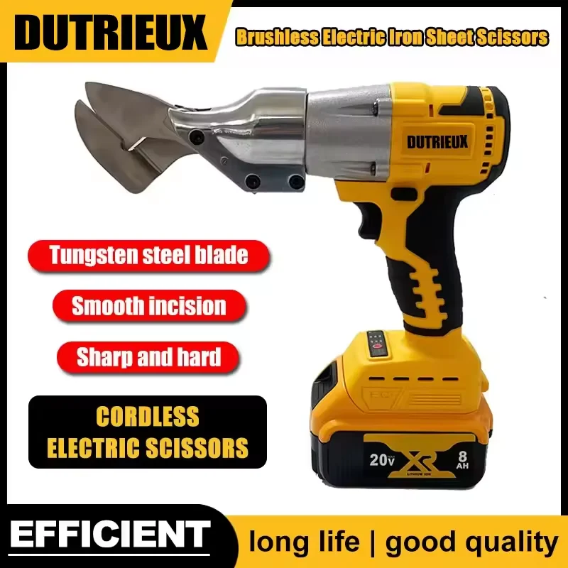 

Электрические бесщеточные ножницы DeWALT, аккумуляторные ножницы для резки листового металла, 18В, лезвие из высокоуглеродистой стали, инструмент для резки металла