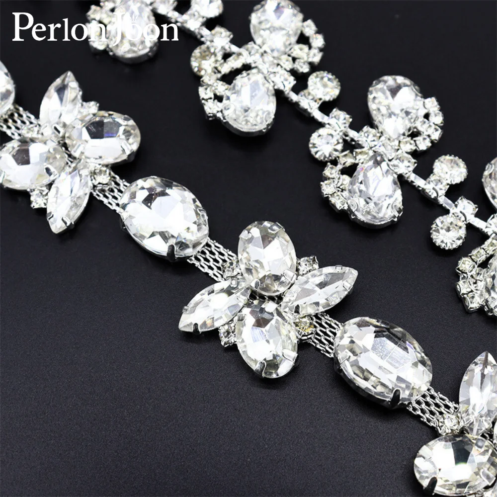 1 Yard Fancy Diamond Horse Eye Crystal Chain DIY Accessories Bags Headwear Clothing Handmade Rhinestone Chain ML258