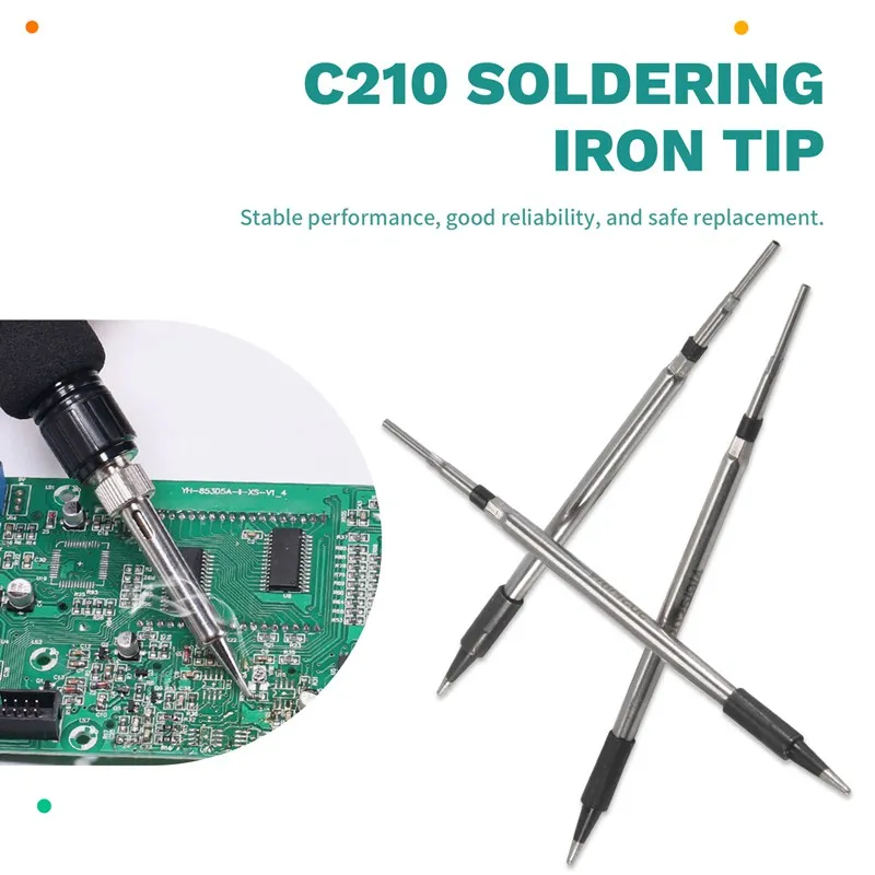 

Набор из 3 наконечников для паяльника C210, USB-наконечники для паяльника 5В, аксессуары для пайки и ремонта