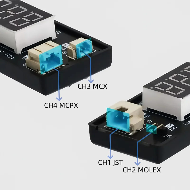 

1S измеритель батареи для FPV беспилотного летательного автомобиля, тестер мощности литиевой батареи, электрический дисплей, срок службы LiPo LiHV