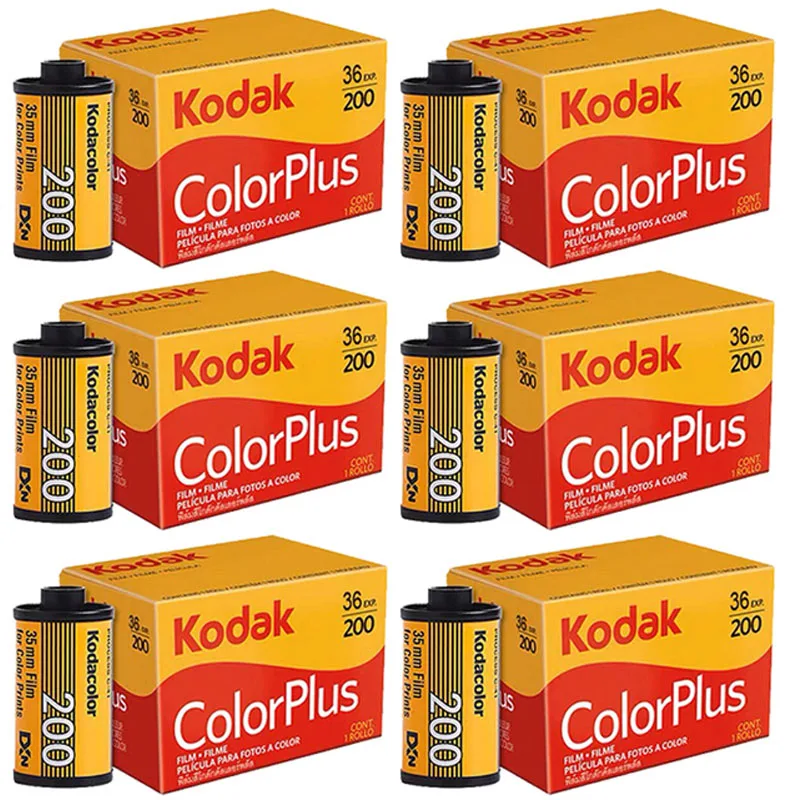 Kodak ColorPlus 200 35mm Color Films 1/2/3/4/5/10 Rolls 36 Exposures Per Roll For Kodak H35/H35N/M35/M38 Film Cameras 35mm Film
