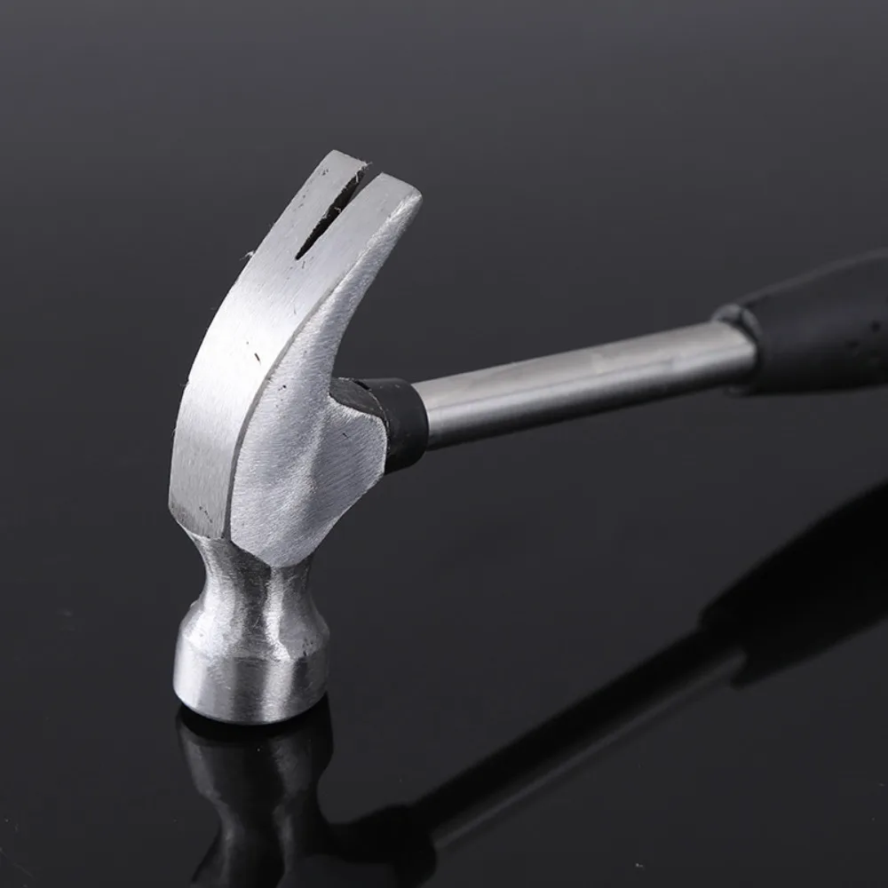 Claw Hammer Multi-function Steel Pipe Handle Hammer Safety Hammer For Traceless Nails Window Breaker Household Hardware Tools