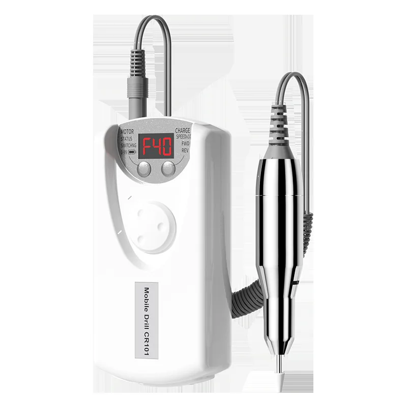 

Портативный перезаряжаемый полировщик для ногтей, 40000 об/мин, малошумные профессиональные электрические дрели для ногтей, шлифовальная машина для полировки ногтей, бытовой инструмент для дизайна ногтей