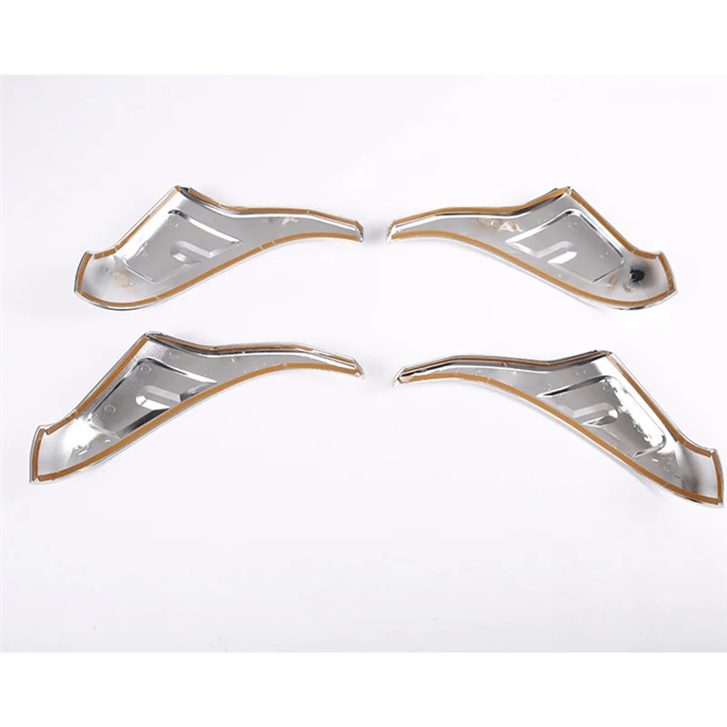 A11F-4 Pcs Silver Tail Light Cover Decorative Cover Protective Cover For Toyota FJ Cruiser 07-21 Decoration Accessories