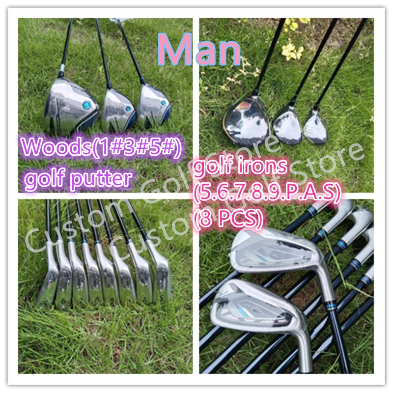 نوادي الجولف للرجال MP1200 مجموعة نوادي الجولف سائق + حديد + مضرب (12 قطعة) غطاء رأس بدون كيس كروي #1