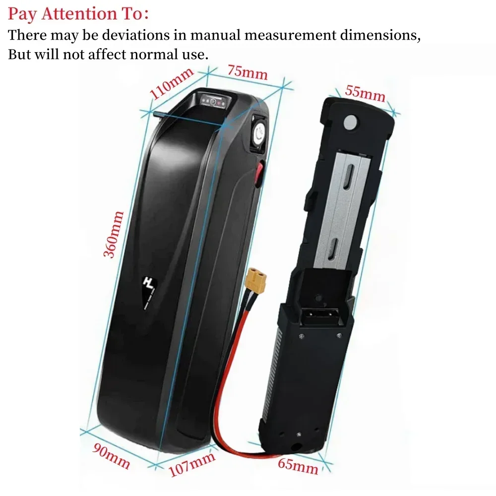

For Hailong 36V 20Ah Lithium-ion Battery Pack Suitable for Electric Bicycle Battery Built in BMS Safe and durable