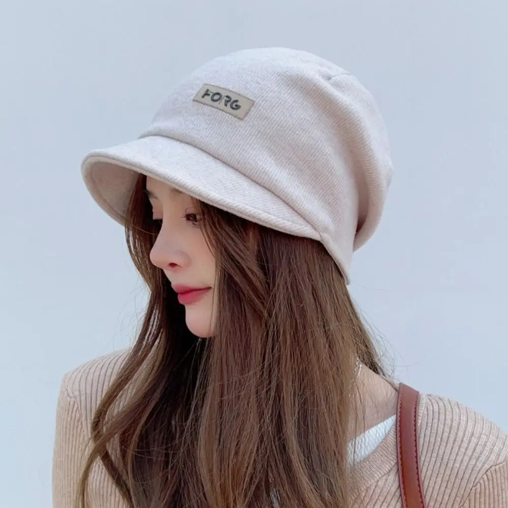 

Fashion Soft Knitted Hat Korean Style Thickened Beanies Elastic Mask Woolen Hat Outdoor