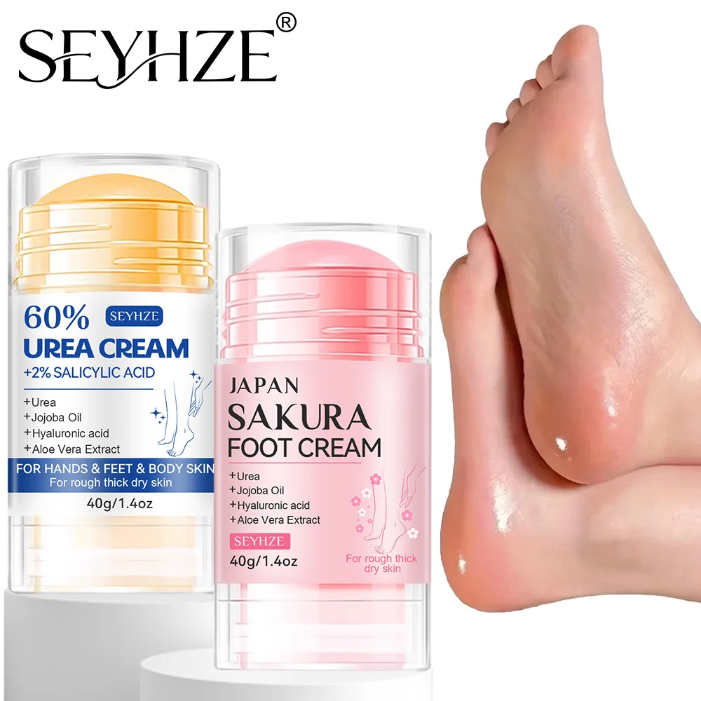 SEYHZE Hand & Foot Care Cream Enriched with shea butter, aloe vera, and urea. Provides 72-hour hydration, deeply nourishes and m