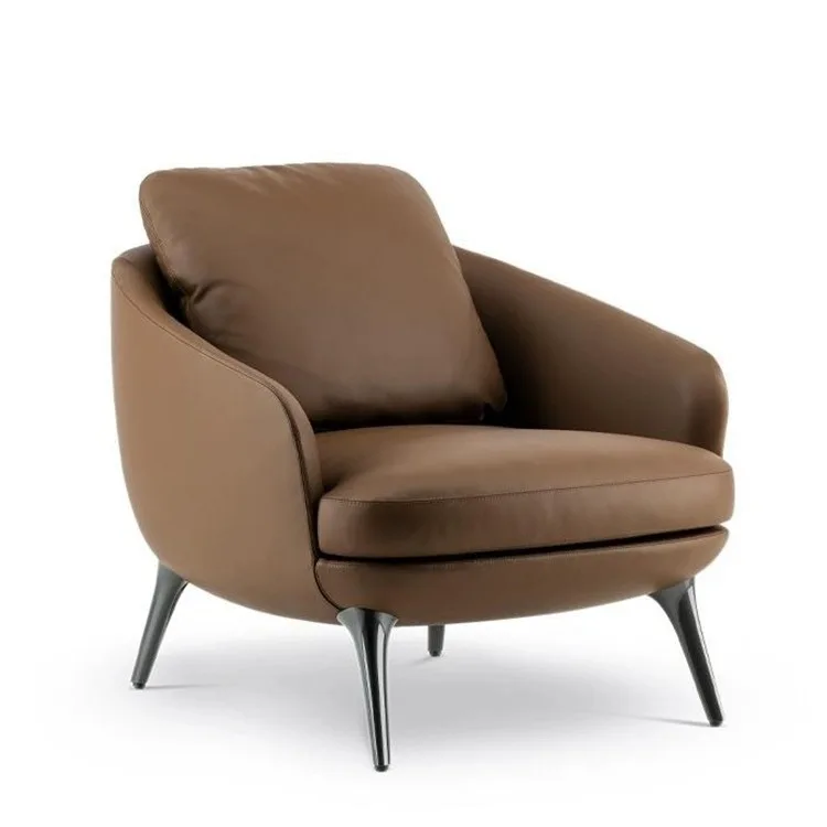 

Italian style, leather, single, sofa chair, leisure, balcony, living room, fabric, household, light luxury