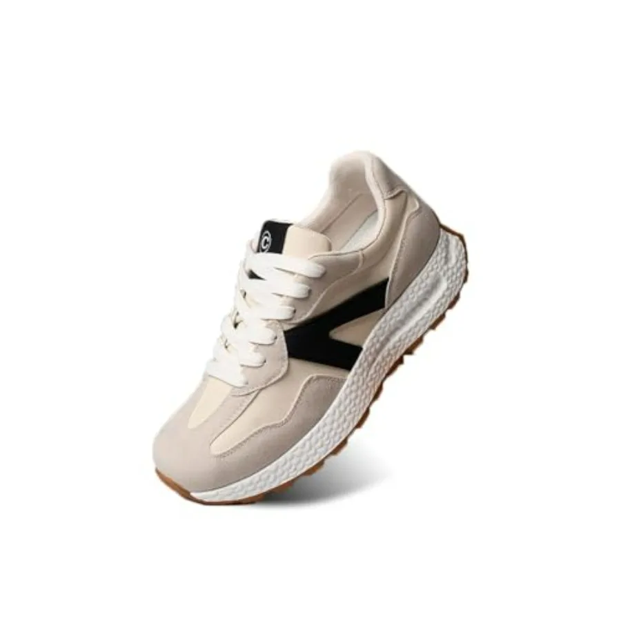 

Athletic Walking Shoes for Women Popcorn Sole Sports Sneakers Color Block Classic Shoes for Walking, Running, Shopping