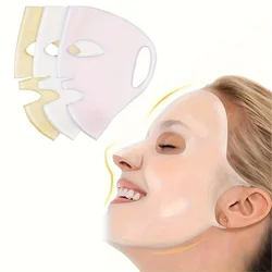 1PC 3D Silicone Facial Mask for Moisturizing-Reusable, Anti-Water Evaporation,Skin Care Tools for Women