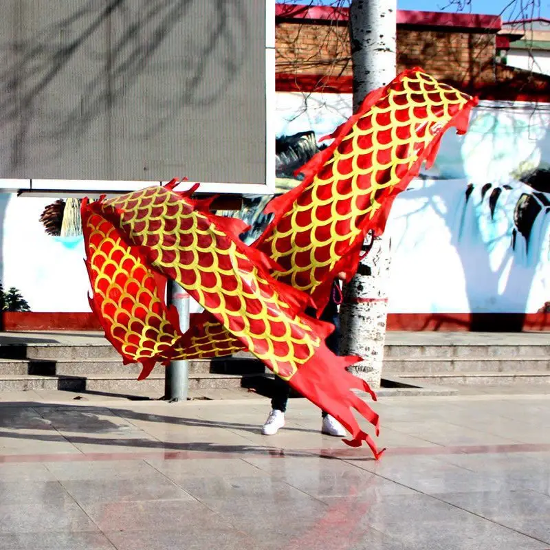

8/10m China Dance Dragon Set For Adults Fitness Dragon Festival Celebration Traditional Performance (Tail Width 70cm)