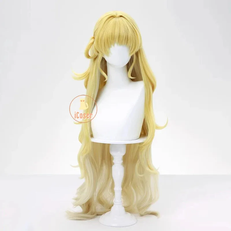 

aaa12 3iCoser Wuthering Waves Phoebe Cosplay Wig Yellow White Long Curly Hair Rinascita Halloween Party for Women Girls Carnival