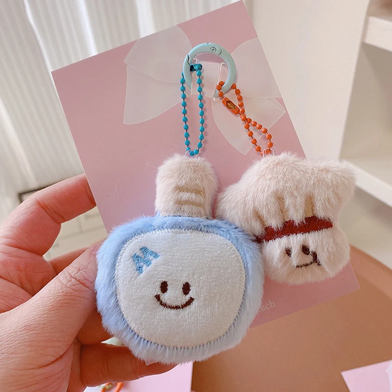 Fashion Racquet Accessories Plush Table Tennis Chain Keychain For Sport Lovers Gift Tennis Billiard Doll Bag Pendant Car Keyring