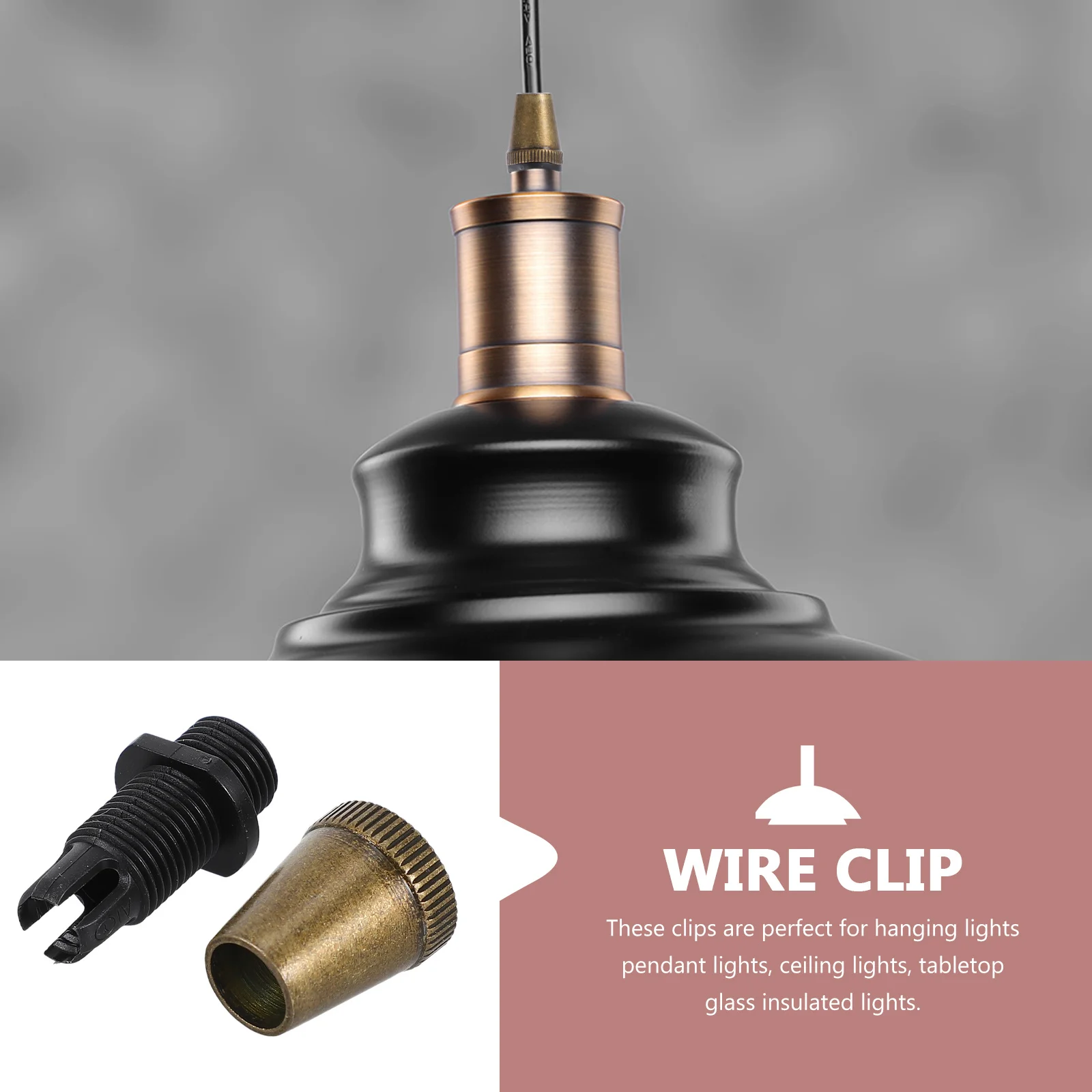 

10Pcs Ceiling Lights Clips Strong Strain Relief Connector for Long Term Use in Pendant Chandelier Fixing Cable Glands