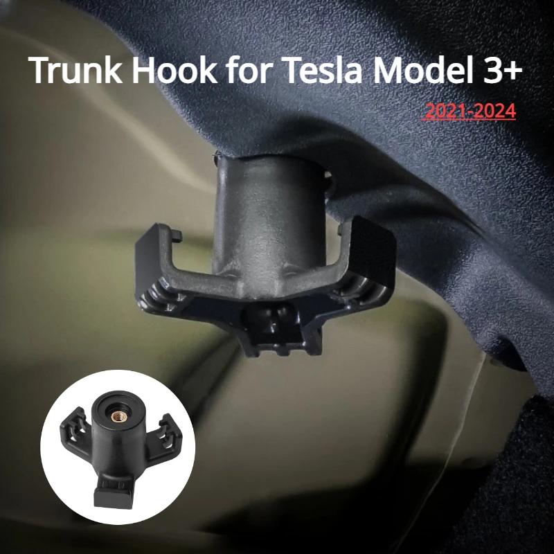 

Крюк для багажника для Tesla Model 3 +, сумка для хранения в багажнике, крючок, прочный Автомобильный держатель крышки болта для новой модели 3 Highland Accessories 2021-2024