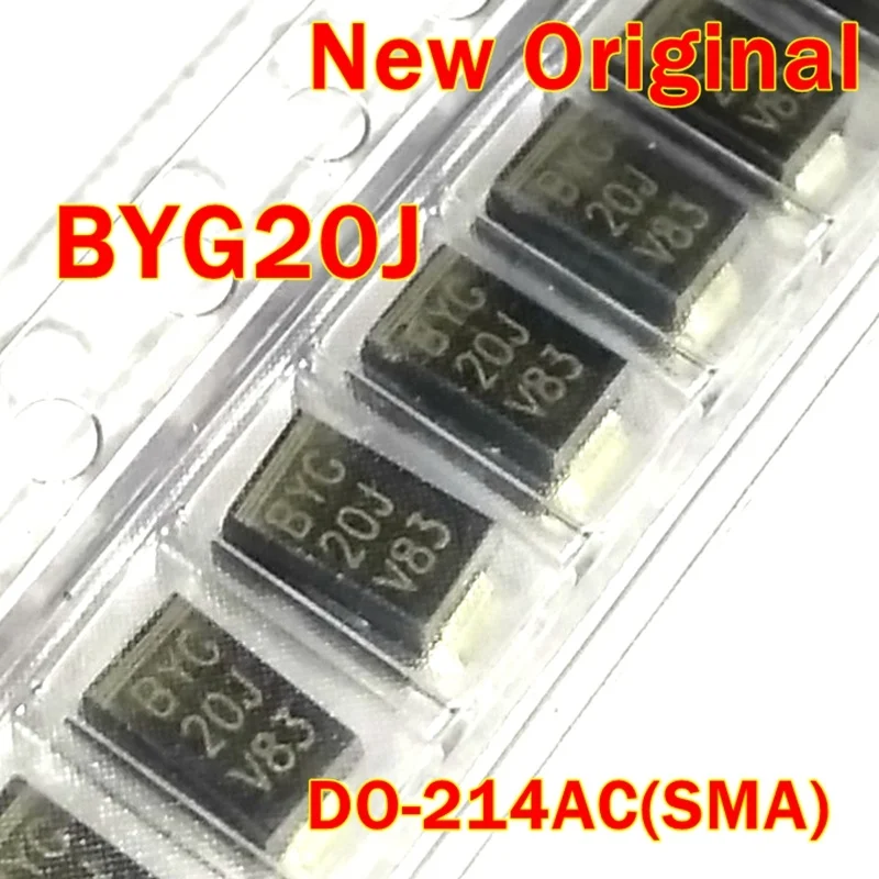 10Pcs to 500Pcs Byg20J Do-214Ac(Sma) New Original 1.5A, 200V - 600V High Efficient Surface Mount Rectifiers