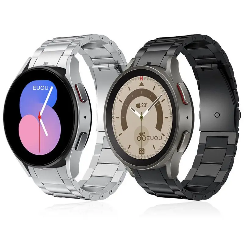 No Gaps Titanium Metal Strap Band For Samsung Galaxy Watch 5 Pro 45mm，Quick Fit Band For Samsung Galaxy Watch4/5 40mm 44mm image 2