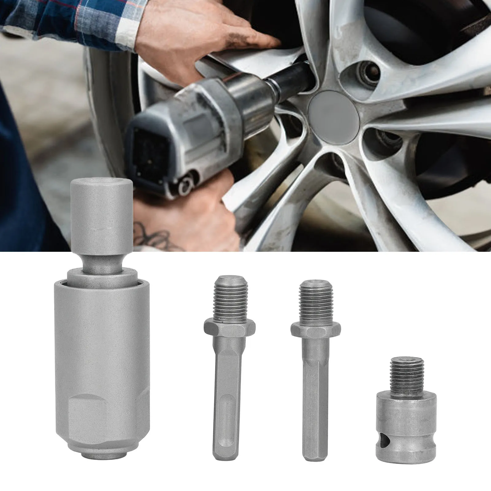 

Impact Wrench To Electric Hammer Adapter Wrench To Hammer Adapter High Carbon Steel Robust Detachable for Concrete Bricks Wall