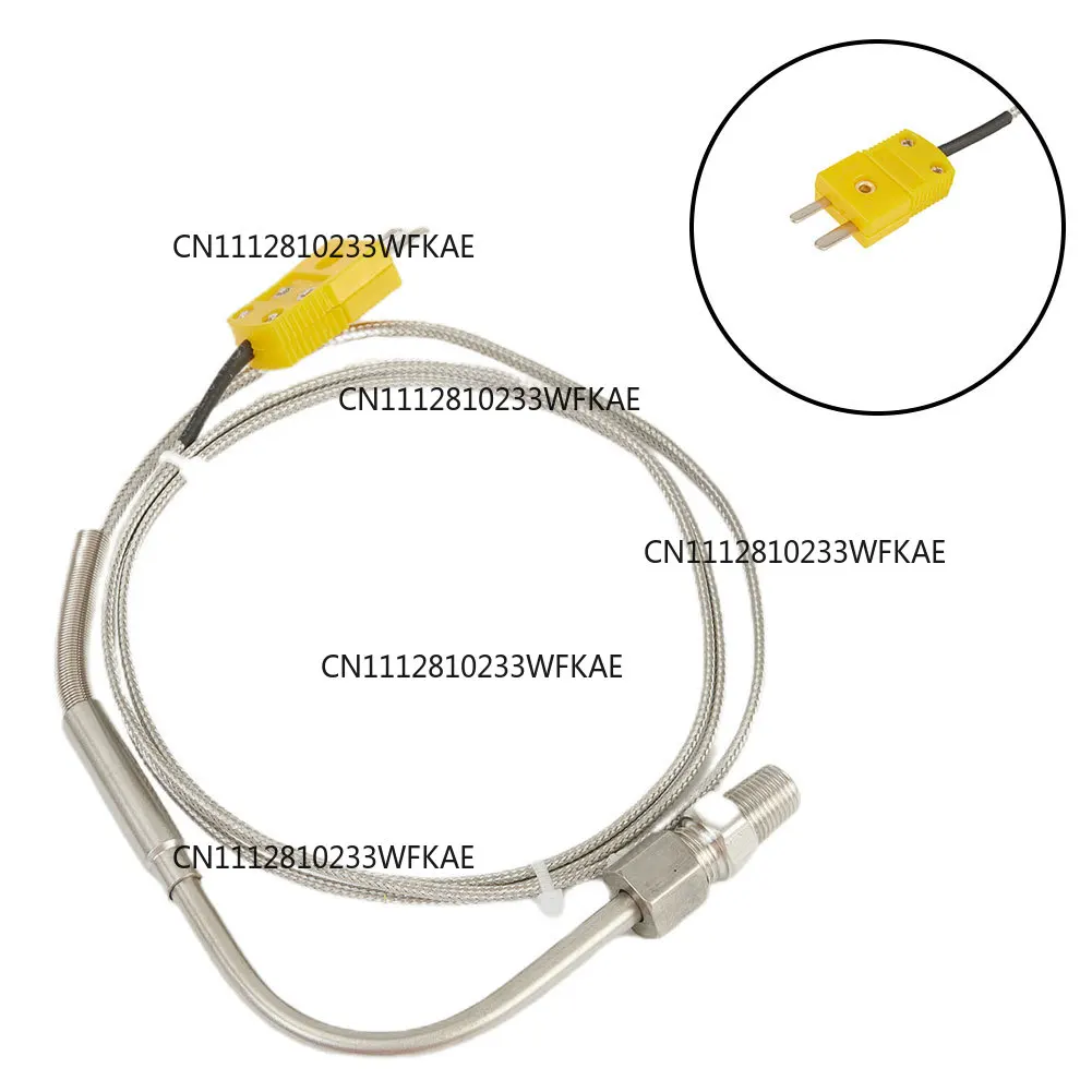 1250 °C Degree High Temperature Sensor Thread EGT Stainless Steel Probe K Type 1m Thermocouple Tube Temperature Controller